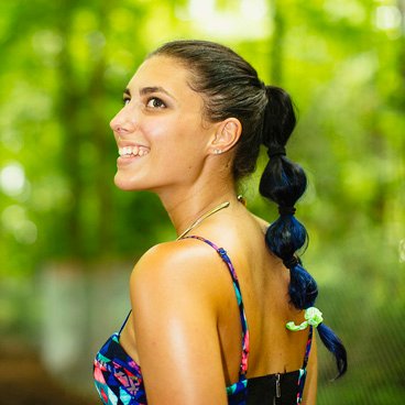 Sleek and Messy Tiered Pony Hairstyle